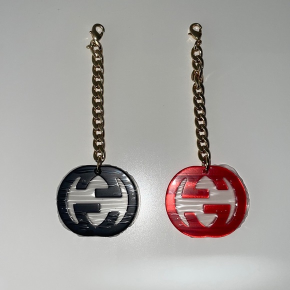 Gucci Accessories - Gucci Sunglasses Clip on Charms Red & Black